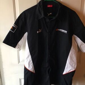 Puma Black and White Casual Button Down Shirt